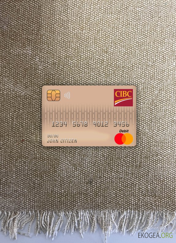 Canada Banque CIBC carte de débit principale photolook recto